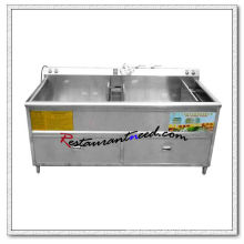 F047 340L Double Tanks Lavadora comercial de frutas y verduras